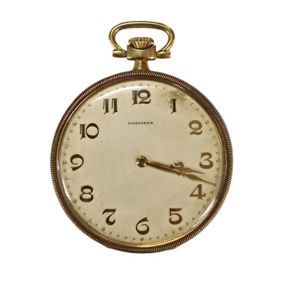 Swiss 18K yellow gold extra plate pocket watch Circa 1900 Swiss 18K yellow gold extra plate pocket watch Circa 1900