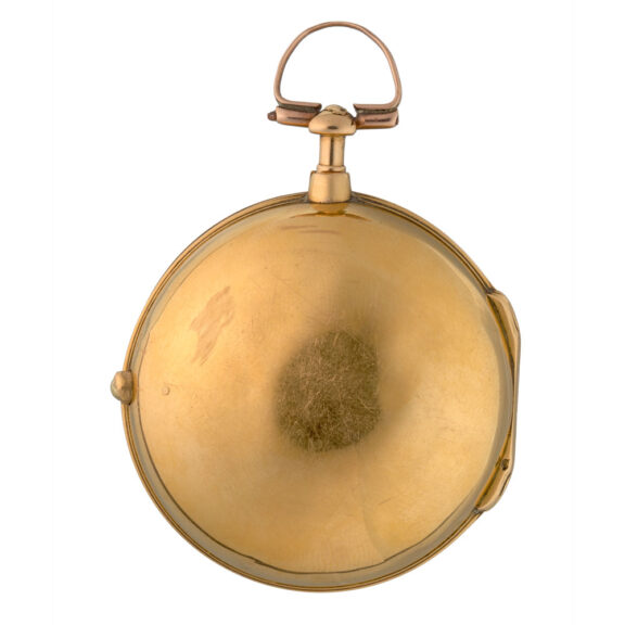 An English cylinder in 20 carat gold pair cases Circa 1782 An English cylinder in 20 carat gold pair cases Circa 1782
