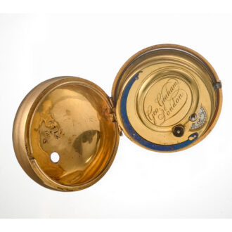 An English cylinder in 20 carat gold pair cases Circa 1782