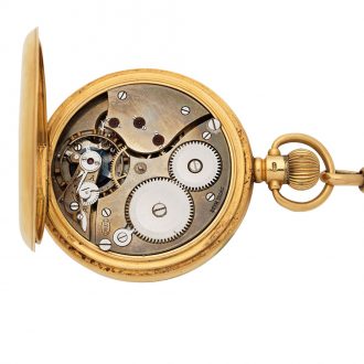 Rare English gold half hunting cased lever watch Circa 1917