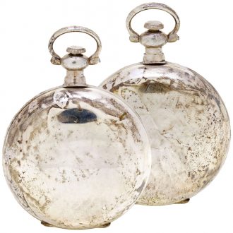 Swiss pair of silver watches for the Chinese market Circa 1890