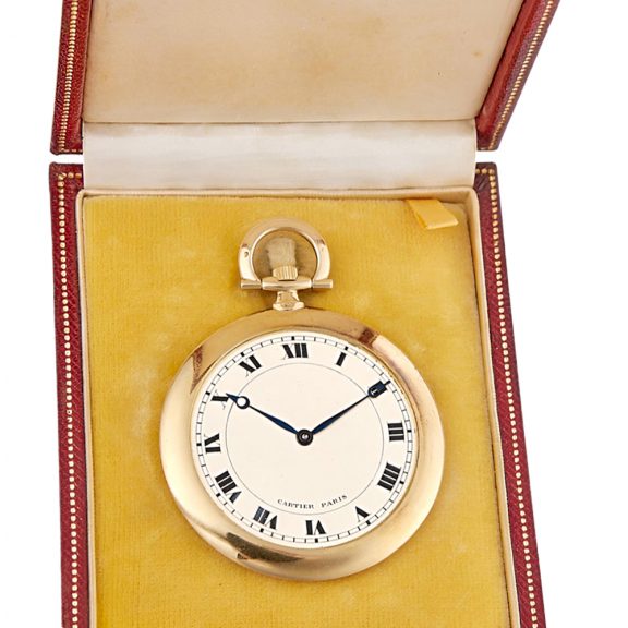 Thin French 18K yellow gold keyless dress watch Circa 1920 Thin French 18K yellow gold keyless dress watch Circa 1920
