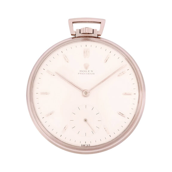 Swiss stainless steel precision pocket watch Circa 1949