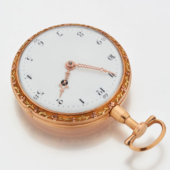 Swiss 18k gold quarter repeating cylinder watch Circa 1800 Swiss 18k gold quarter repeating cylinder watch Circa 1800