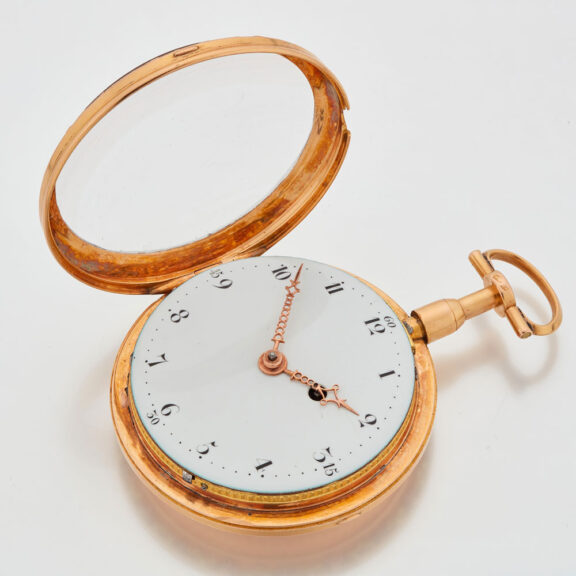 Swiss 18k gold quarter repeating cylinder watch Circa 1800 Swiss 18k gold quarter repeating cylinder watch Circa 1800