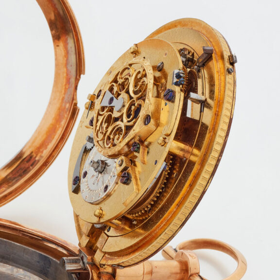 Swiss 18k gold quarter repeating cylinder watch Circa 1800 Swiss 18k gold quarter repeating cylinder watch Circa 1800