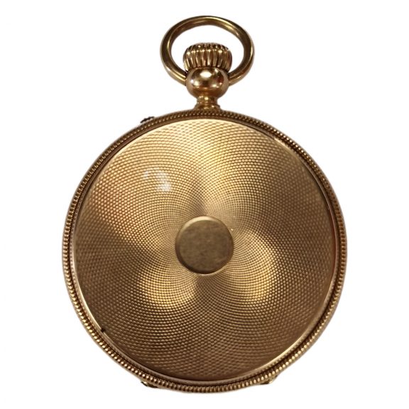 Swiss 18 carat pink gold open faced pocket watch Circa 1900 Swiss 18 carat pink gold open faced pocket watch Circa 1900