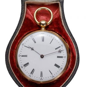 Swiss 18 carat gold minute repeating lever watch Circa 1856