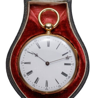 Swiss 18 carat gold minute repeating lever watch Circa 1856