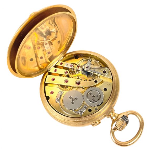 French 18K yellow gold open faced pocket watch Circa 1895 French 18K yellow gold open faced pocket watch Circa 1895