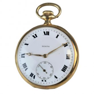 Swiss 18K yellow gold open faced pocket watch Circa 1900 Swiss 18K yellow gold open faced pocket watch Circa 1900
