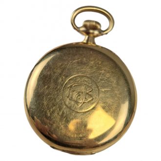 Swiss 18K yellow gold open faced pocket watch Circa 1900 Swiss 18K yellow gold open faced pocket watch Circa 1900