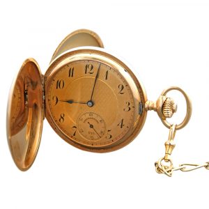 French 18K yellow gold UTI chronometer watch Circa 1910