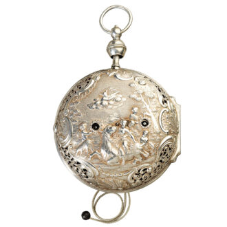 German repeating coach clock of museum quality Circa 1750