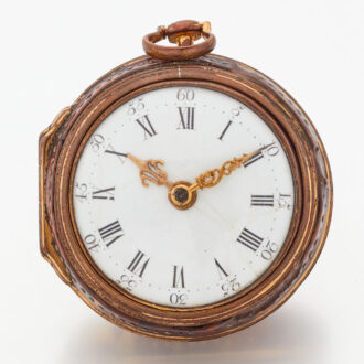 English verge in gilt and tortoiseshell pair cases Circa 1780