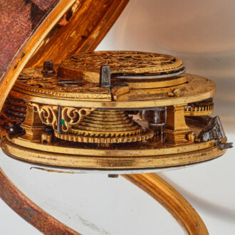 English verge in gilt and tortoiseshell pair cases Circa 1780
