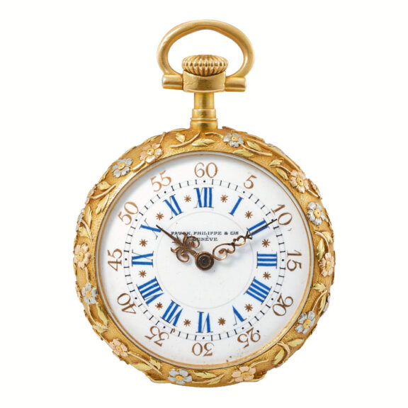 Swiss lady's gold, enamel and diamond set watch Circa 1899 Swiss lady's gold, enamel and diamond set watch Circa 1899Swiss lady's gold, enamel and diamond set watch Circa 1899