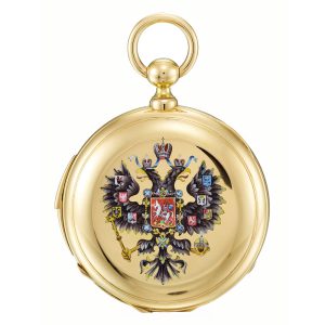 Swiss gold open faced minute repeating lever watch Circa 1870