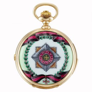 Swiss 14k gold quarter repeating calendar watch Circa 1880