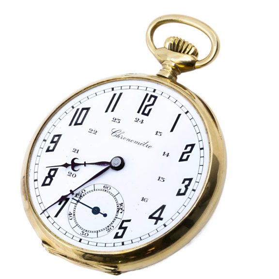 French 18K yellow gold chronometer pocket watch Circa 1910