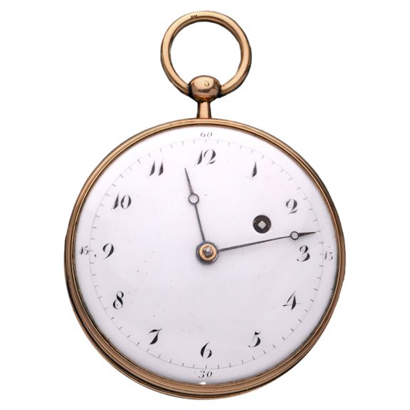 French 18 carat gold Rooster verge pocket watch Circa 1805