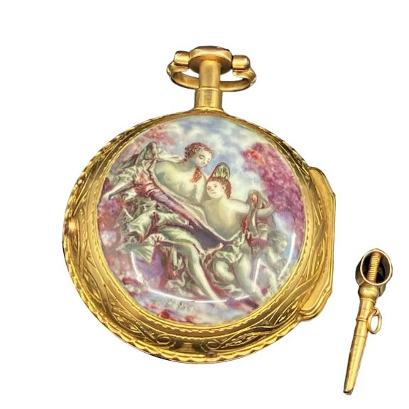 French 18K gold quarter repeating pocket watch Circa 1770 French 18K gold quarter repeating pocket watch Circa 1770