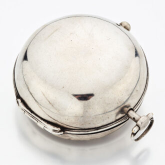 Dutch verge with date and silver champleve dial Circa 1720
