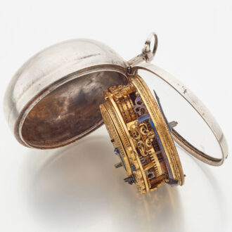 Dutch verge with date and silver champleve dial Circa 1720