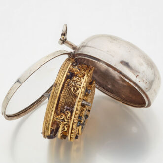 Dutch verge with date and silver champleve dial Circa 1720