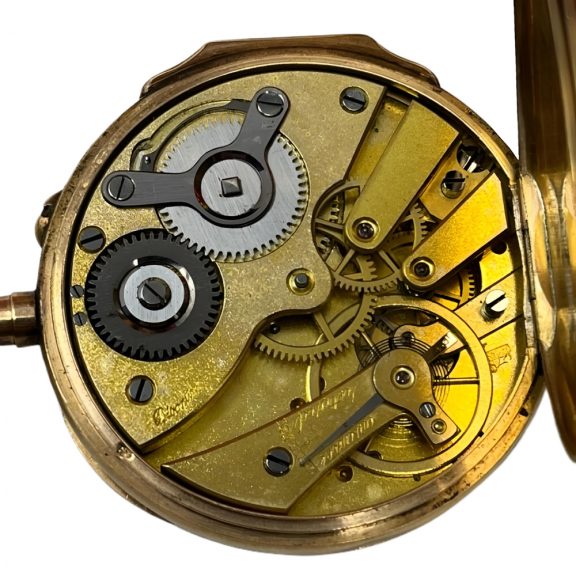French 18K yellow gold open faced pocket watch Circa 1900 French 18K yellow gold open faced pocket watch Circa 1900