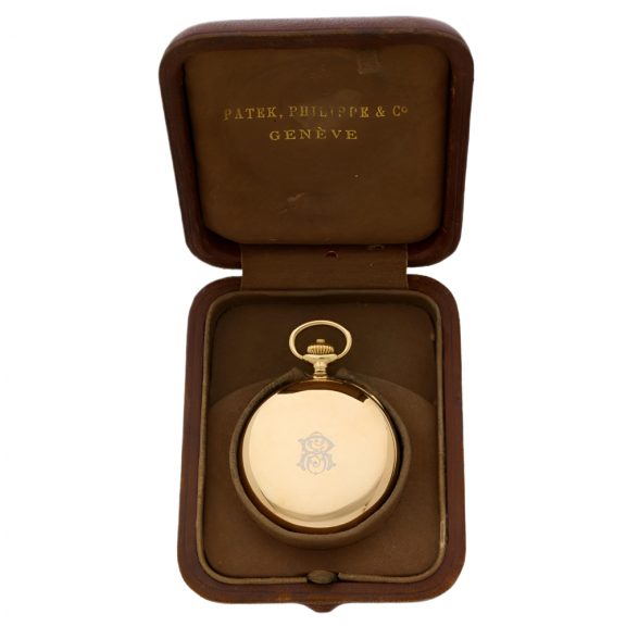 Swiss 18K yellow gold chronograph pocket watch Circa 1913 Swiss 18K yellow gold chronograph pocket watch Circa 1913