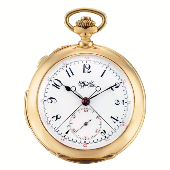 Swiss gold minute repeating split seconds chronograph Circa 1920