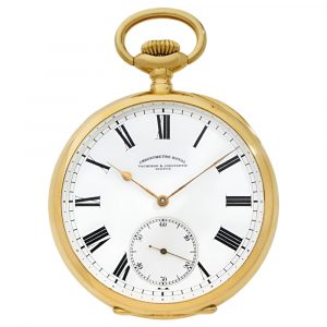 Swiss 18K yellow gold chronometer pocket watch Circa 1910