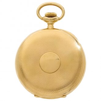 Swiss 18K yellow gold chronometer pocket watch Circa 1910