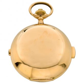 Swiss gold repeater with moon phases and chronograph Circa 1900