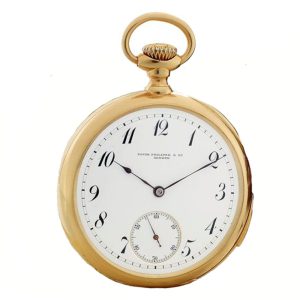 Swiss fine gold open faced quarter repeating watch Circa 1882