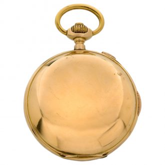 Swiss 18K gold quarter repeating chronograph Circa 1900