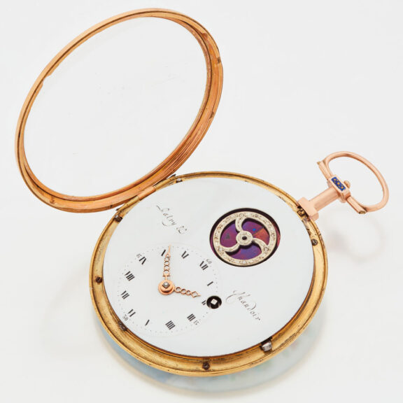 Exceptionally Swiss gold and enamel Rococo watch Circa 1780 Exceptionally Swiss gold and enamel Rococo watch Circa 1780