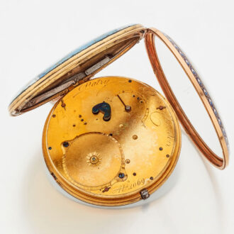 Exceptionally Swiss gold and enamel Rococo watch Circa 1780 Exceptionally Swiss gold and enamel Rococo watch Circa 1780