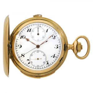Swiss 18K gold minute repeating chronograph Circa 1900