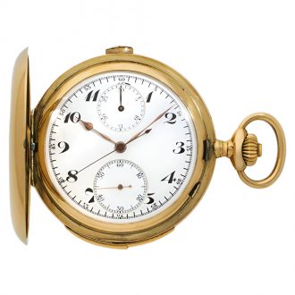 Swiss 18K gold minute repeating chronograph Circa 1900