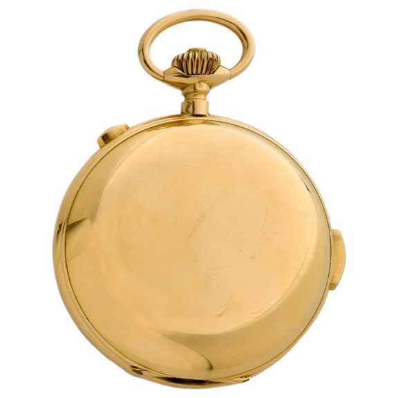 Swiss 18K gold minute repeating chronograph Circa 1900 Swiss 18K gold minute repeating chronograph Circa 1900