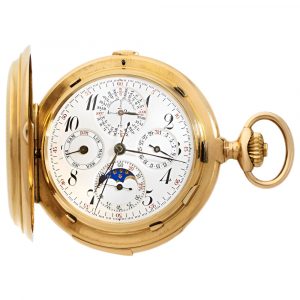 Swiss gold complicated repeating chronograph watch Circa 1900