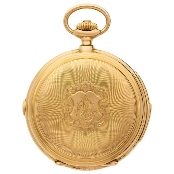 Swiss gold complicated repeating chronograph watch Circa 1900 Swiss gold complicated repeating chronograph watch Circa 1900