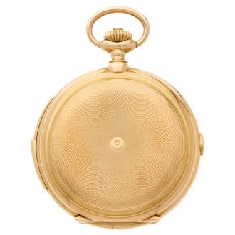 Swiss gold complicated repeating chronograph watch Circa 1900 Swiss gold complicated repeating chronograph watch Circa 1900