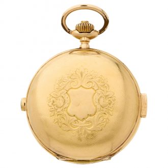 Swiss 18K gold minute repeating chronograph Circa 1900