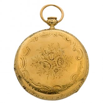 Swiss 18K gold quarter repeating pocket watch Circa 1850