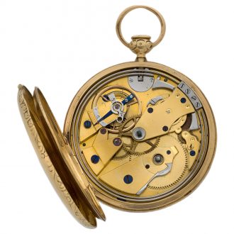 Swiss 18K gold quarter repeating pocket watch Circa 1850