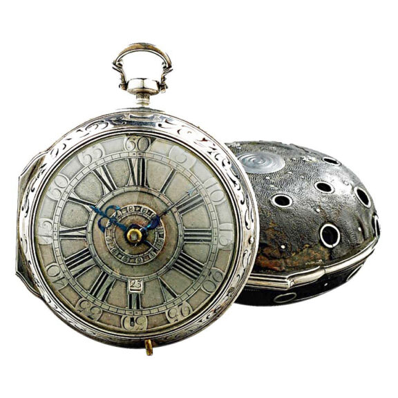 German coach clock with repeater, alarm and date Circa 1750