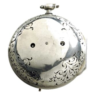 German coach clock with repeater, alarm and date Circa 1750